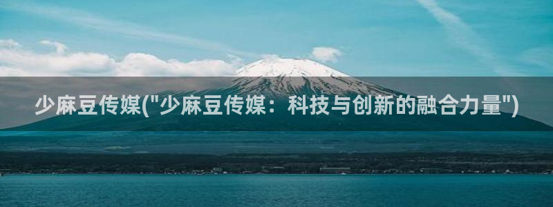 麻豆专区在线：少麻豆传媒(\